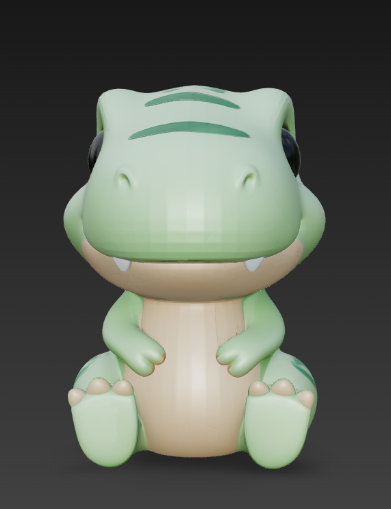 Miniatura 2 do modelo 3D Cute Trex Mini Figure