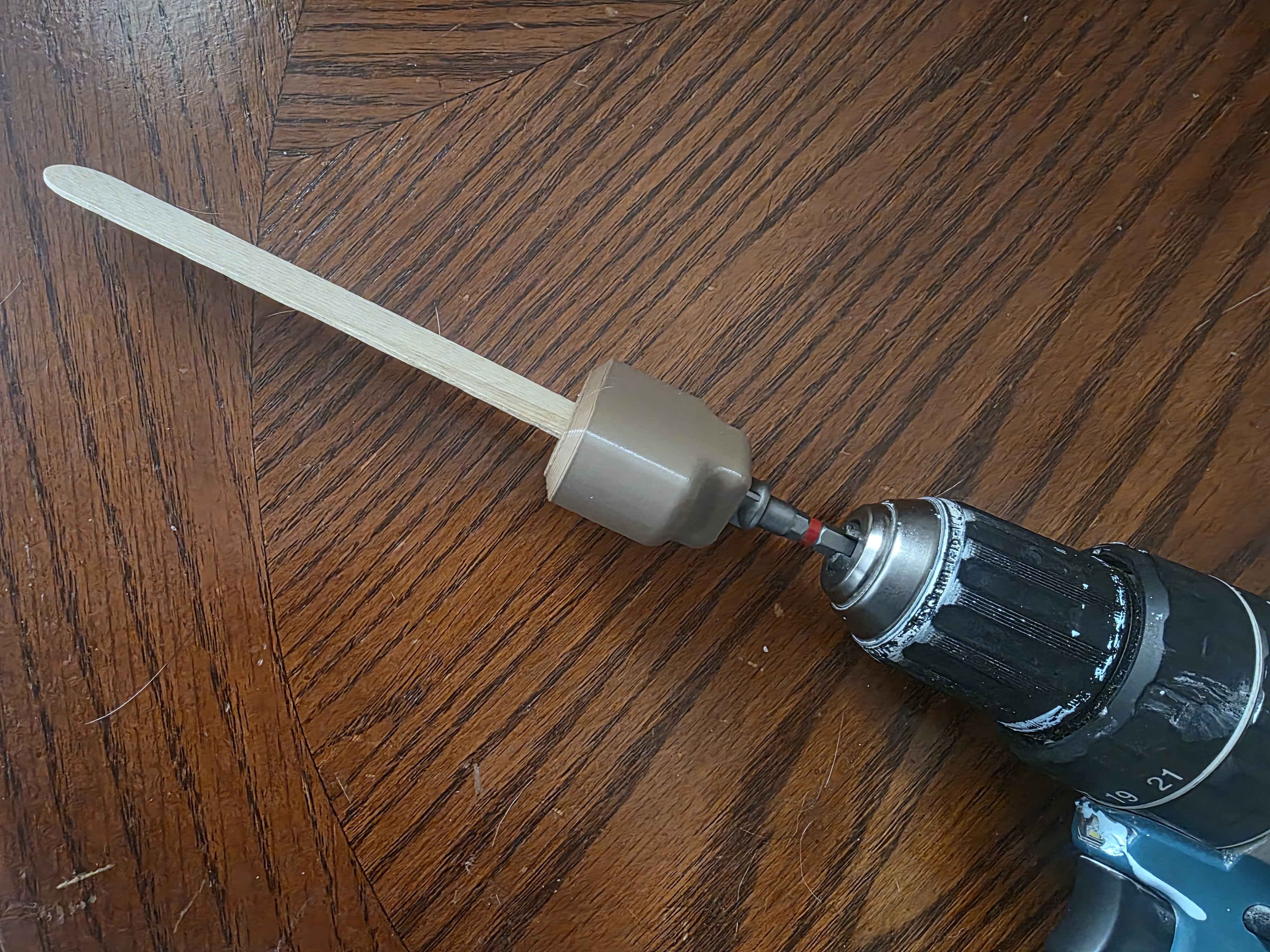 Socket Drive to Tounge Depressor Adapter