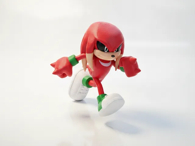 Knuckles Figurine Gaming Character 3D Printable
