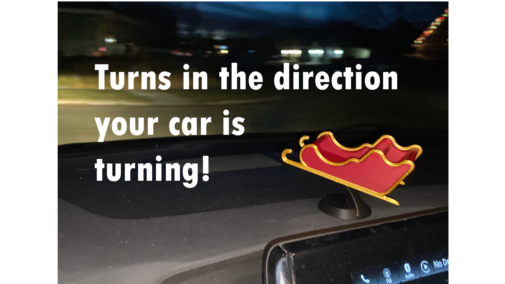 Inertial Santa Sleigh for Car