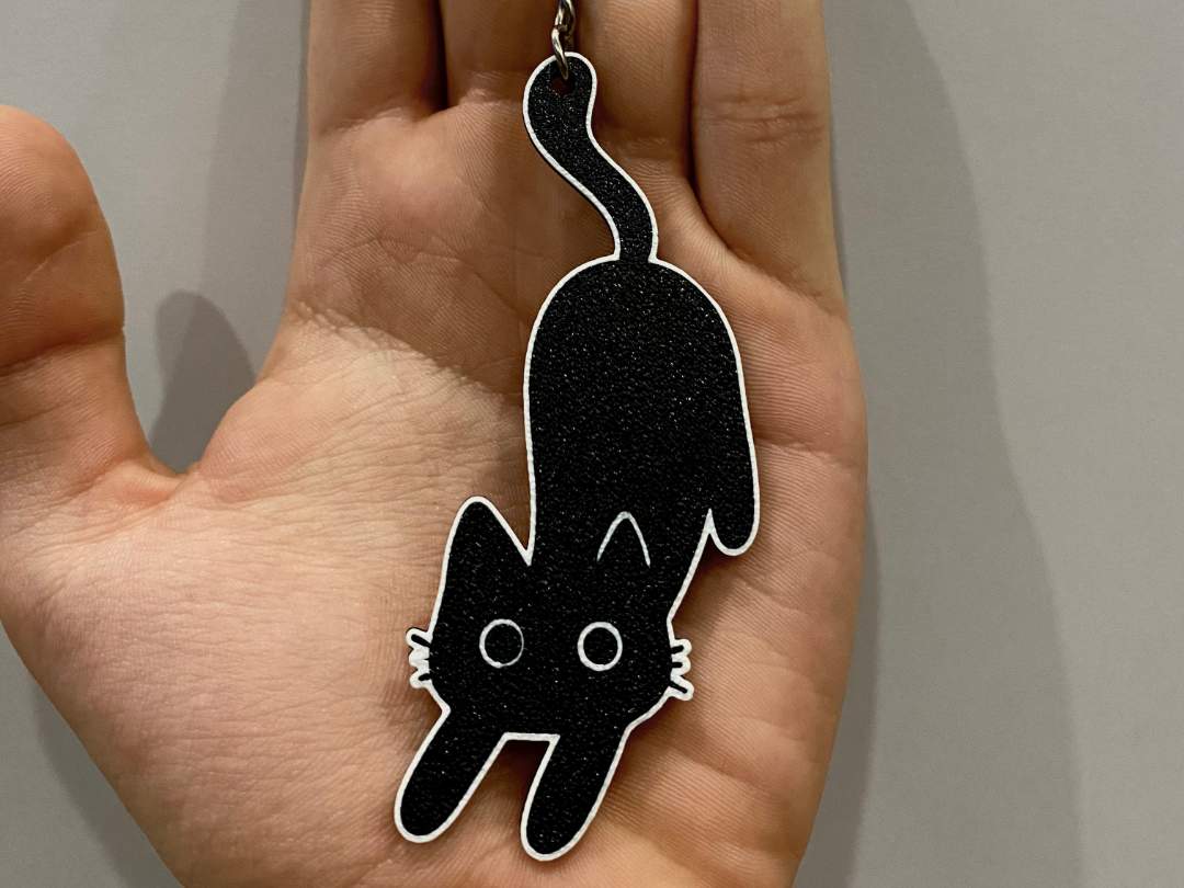 Black Cat Keychain