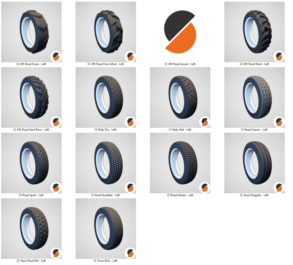 RC tyres OD85mm=3.3" ID56mm=2.2" W20mm=0.8"