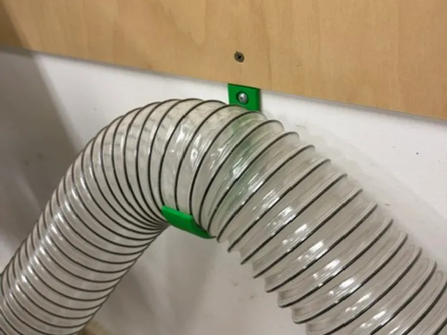 4 inch dust collection flex tubing wall hanger
