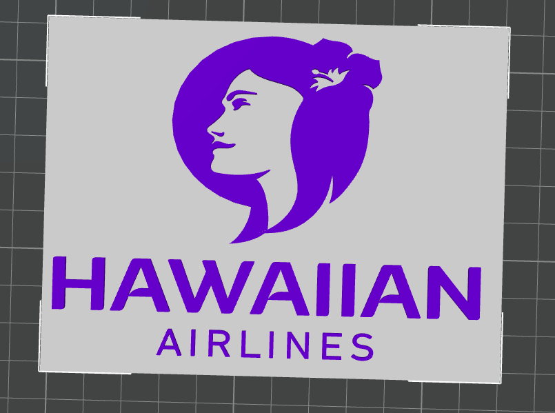 Hawaiian Airlines logo for office \ workshop