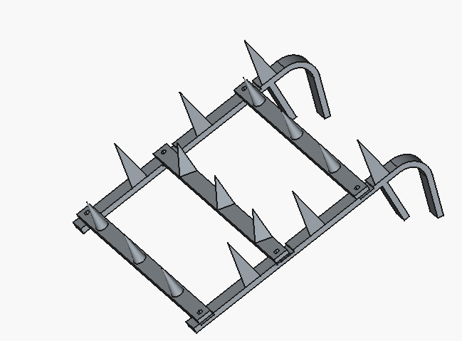 Modular Gutter Pigeon Spikes System