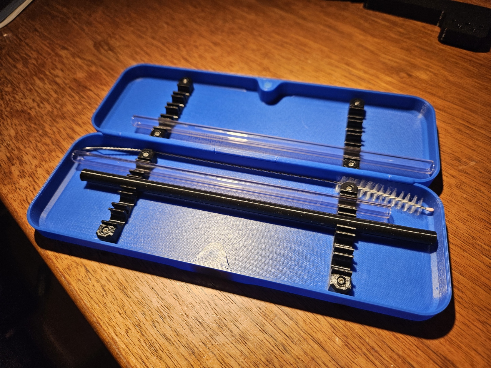 Strohhalm / Drinking straw box / holder / with inserts and magnet / Aufbewahrung / case