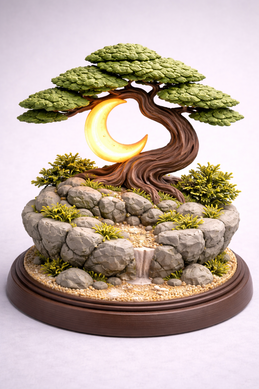 MoonBonsai: My First Acrylic Disaster