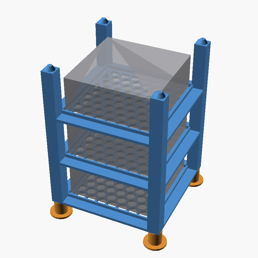 Stackable Server Rack — Tool-Free Mini-PC / NUC / SBC Shelf