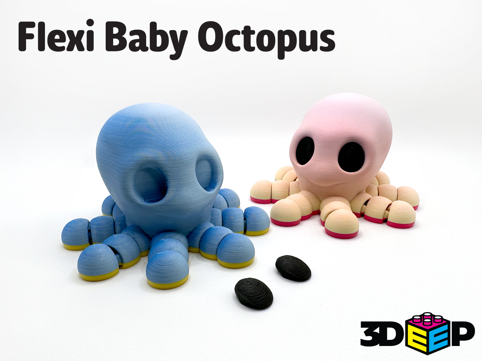 Flexi Baby Octopus - Print in place No Supports