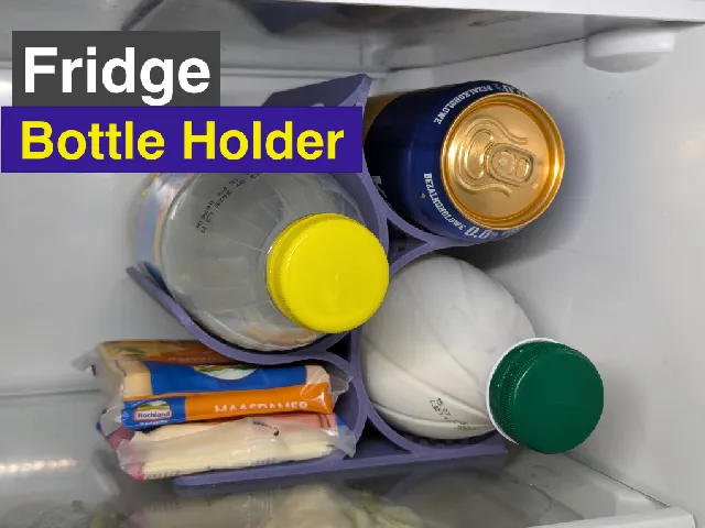 Fridge bottle holder