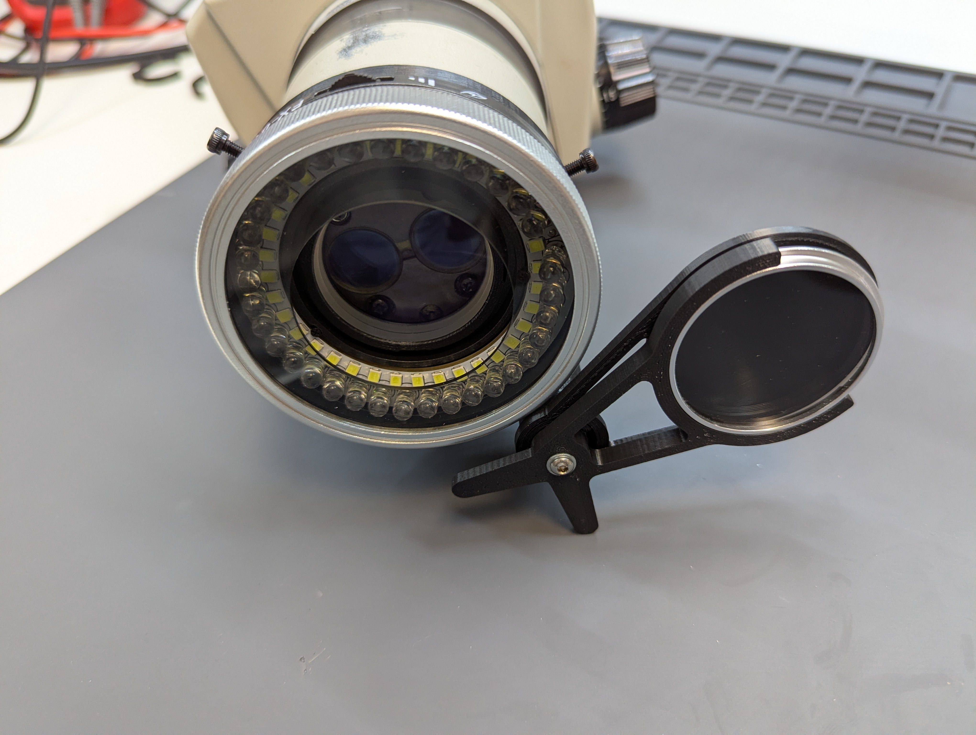 Microscope polarized lens flip mount — miniatura 4