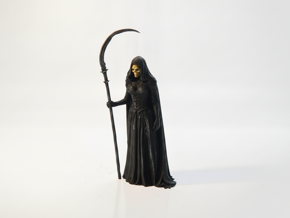 Death Bride Gothic Figurine Female Figure 3D Printable