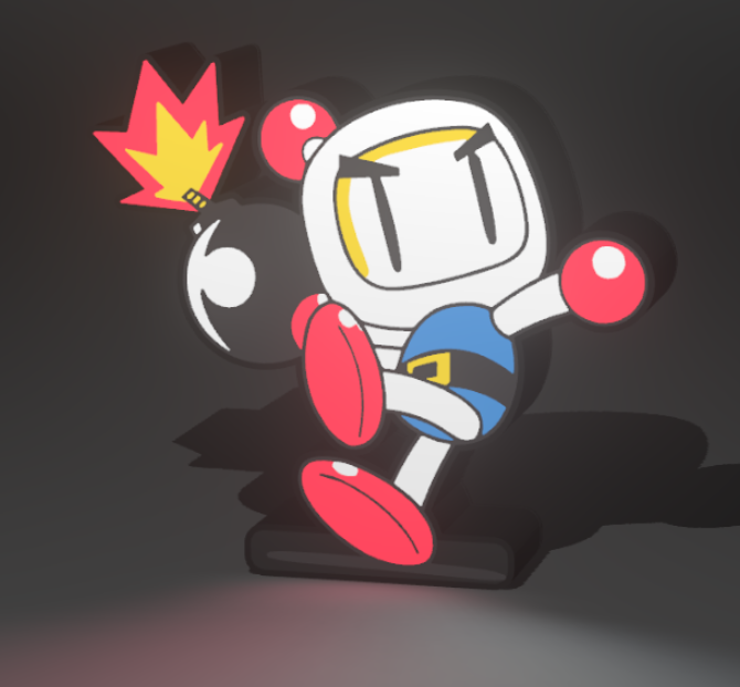 LightBox de Bomberman – Caja de luz decorativa multicolor para impresión 3D