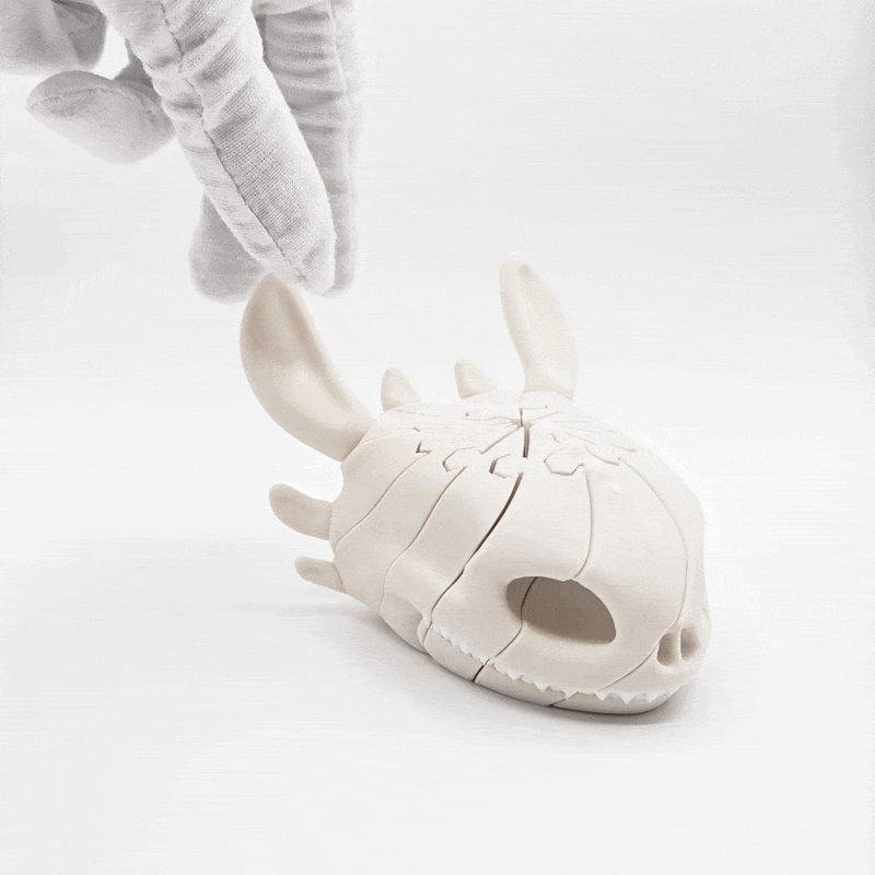 Toothless Dragon Skull Twist Fidget