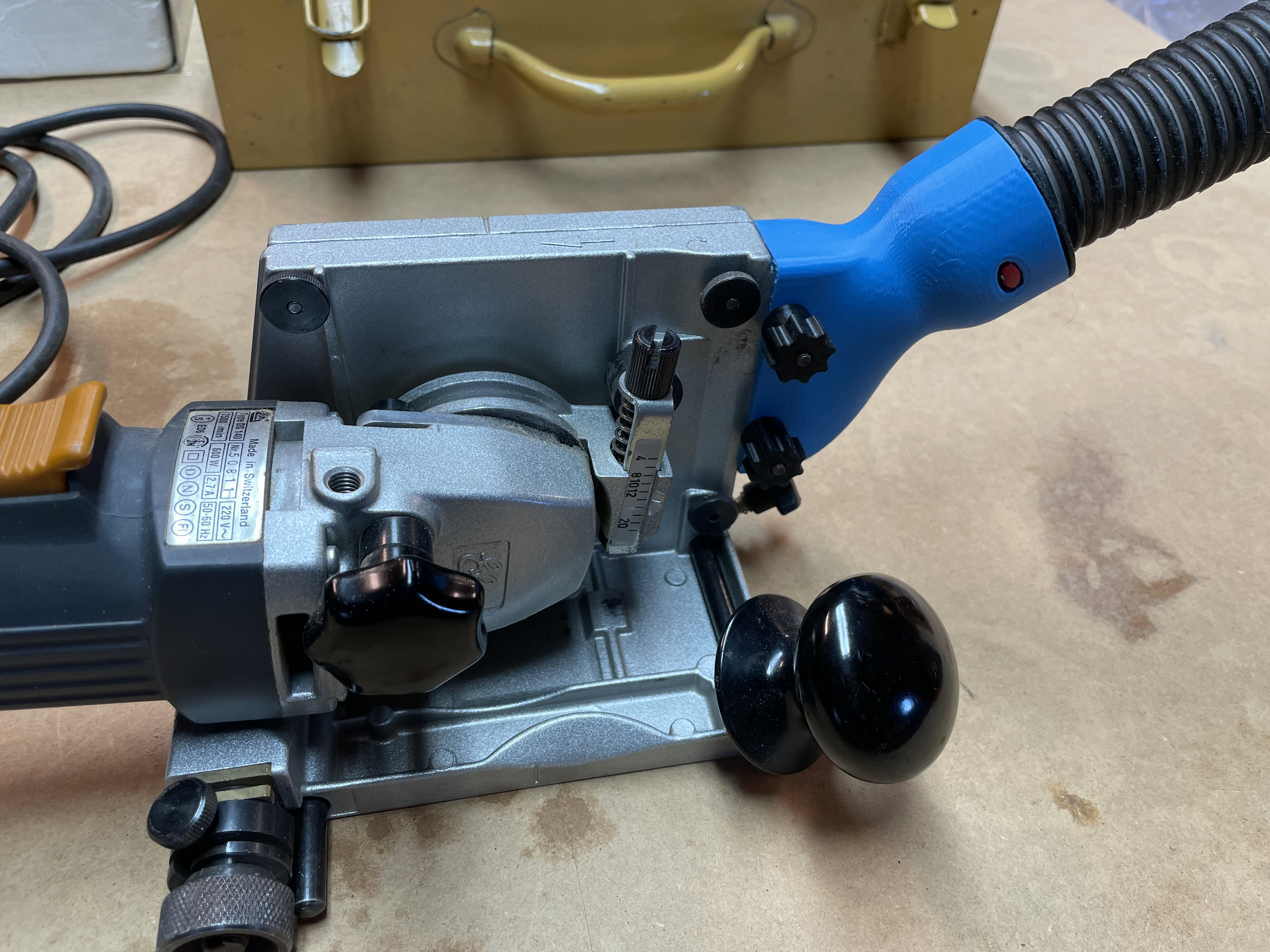 ELU Lamello biscuit joiner - vacuum hose adapter  DS 140 Staubabsaugung
