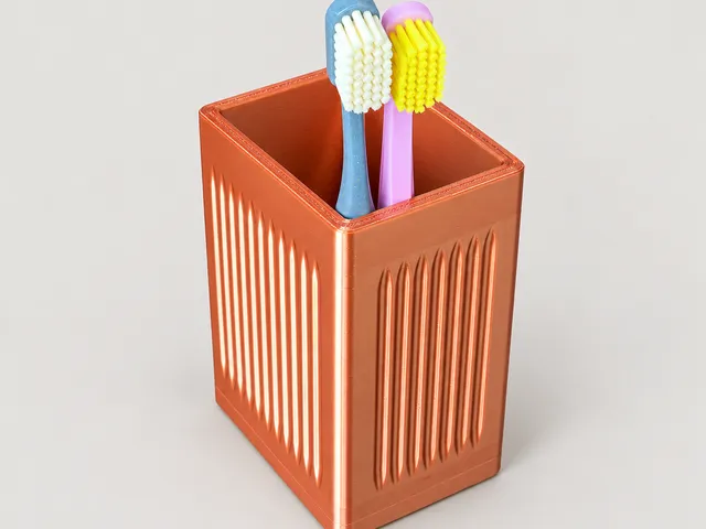 Fluted Toothbrush Cup for IKEA DRAGAN Set