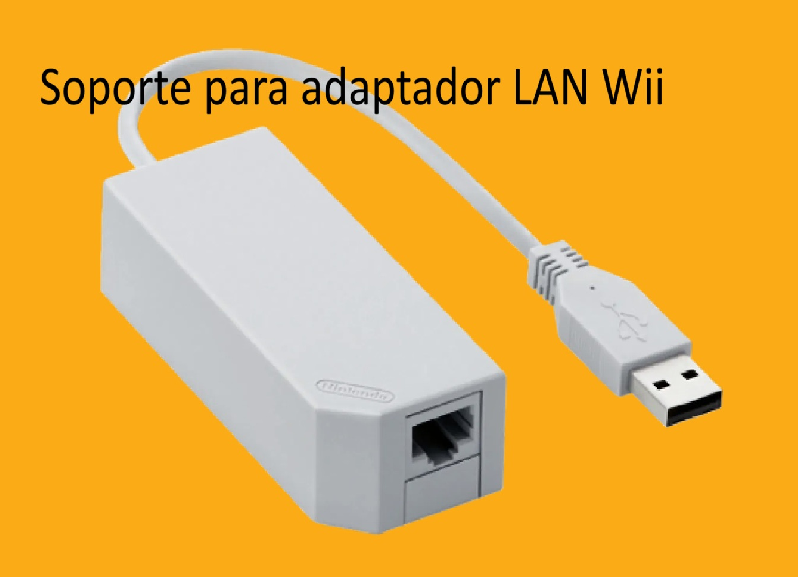 Soporte para adaptador LAN Wii