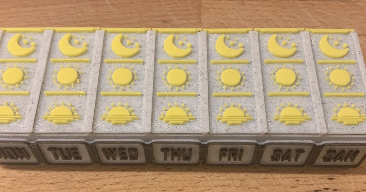 Pill box by Neta | Download free STL model | Printables.com - 3D model önizlemesi