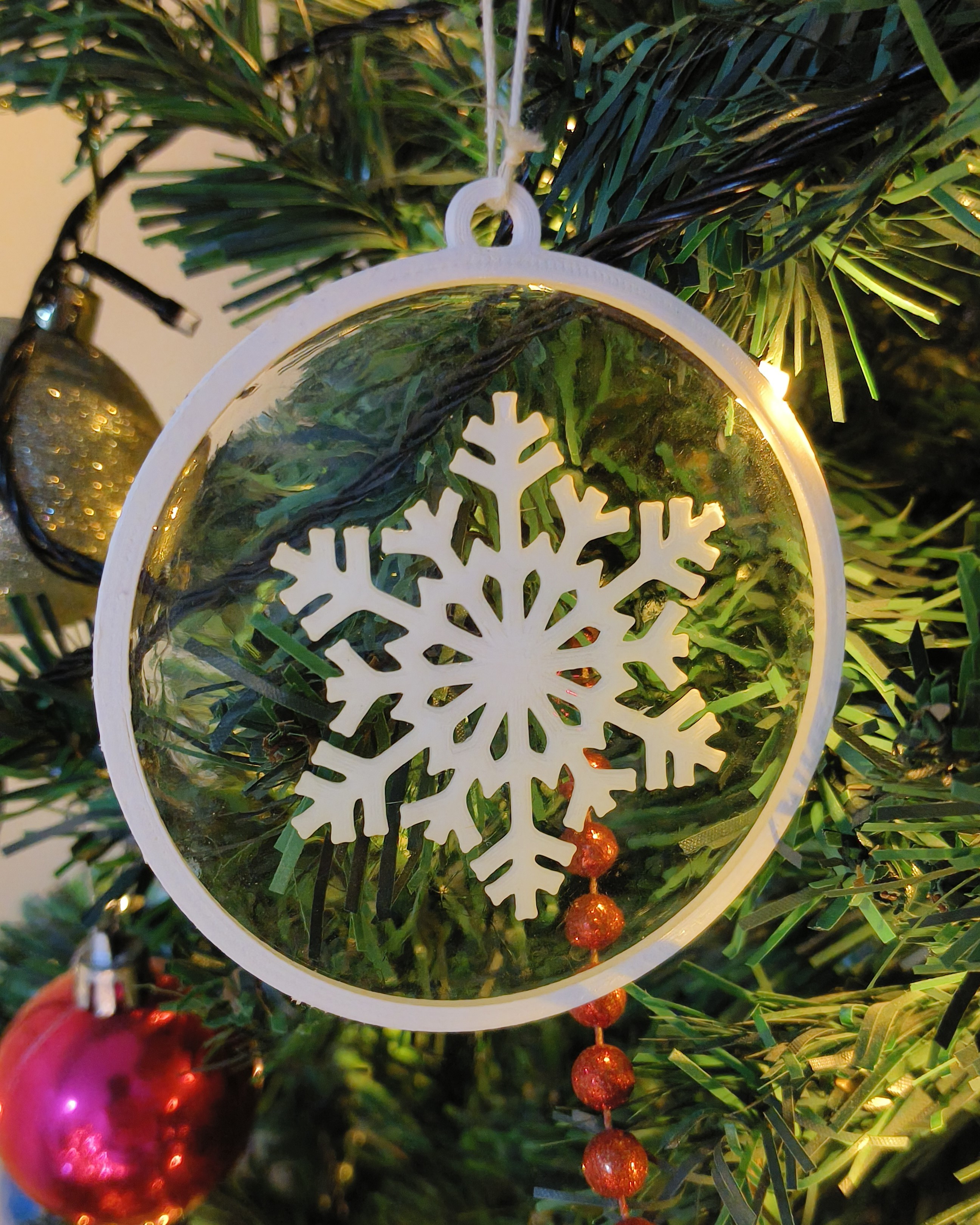 Clear Snow Flake (Epoxy Resin)