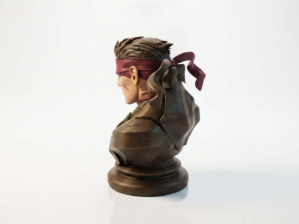 Solid Snake Bust Gaming Collectible 3D Printable