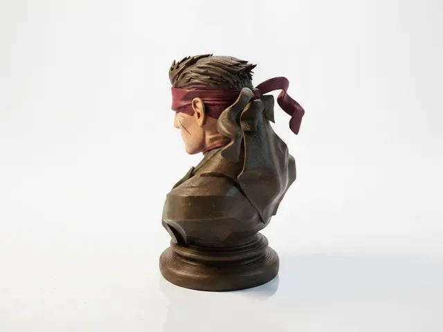 Solid Snake Bust Gaming Collectible 3D Printable
