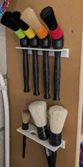 Car detailing brush holder