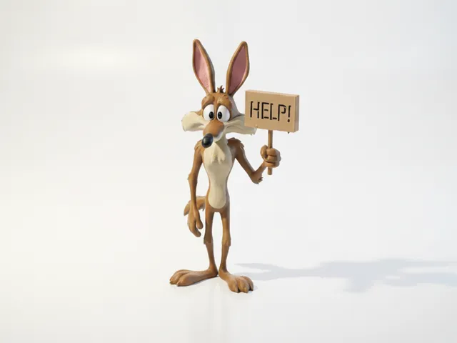 Coyote Figurine Cartoons Animation 3D Printable