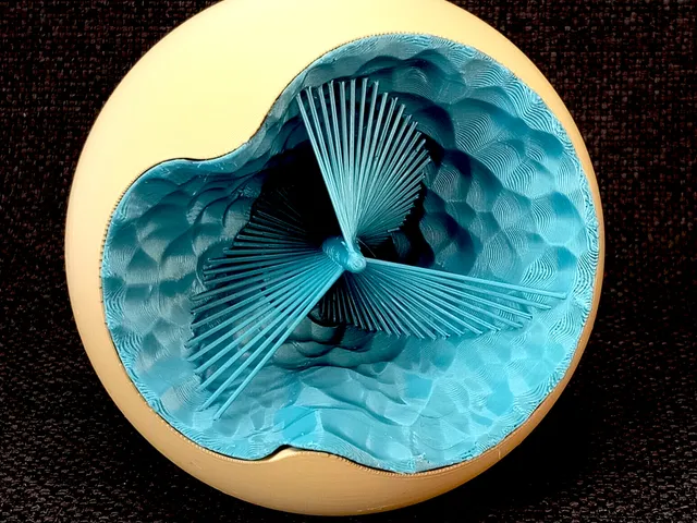 ABSTRACT SPHERE – TWO COLORS - VORONOI