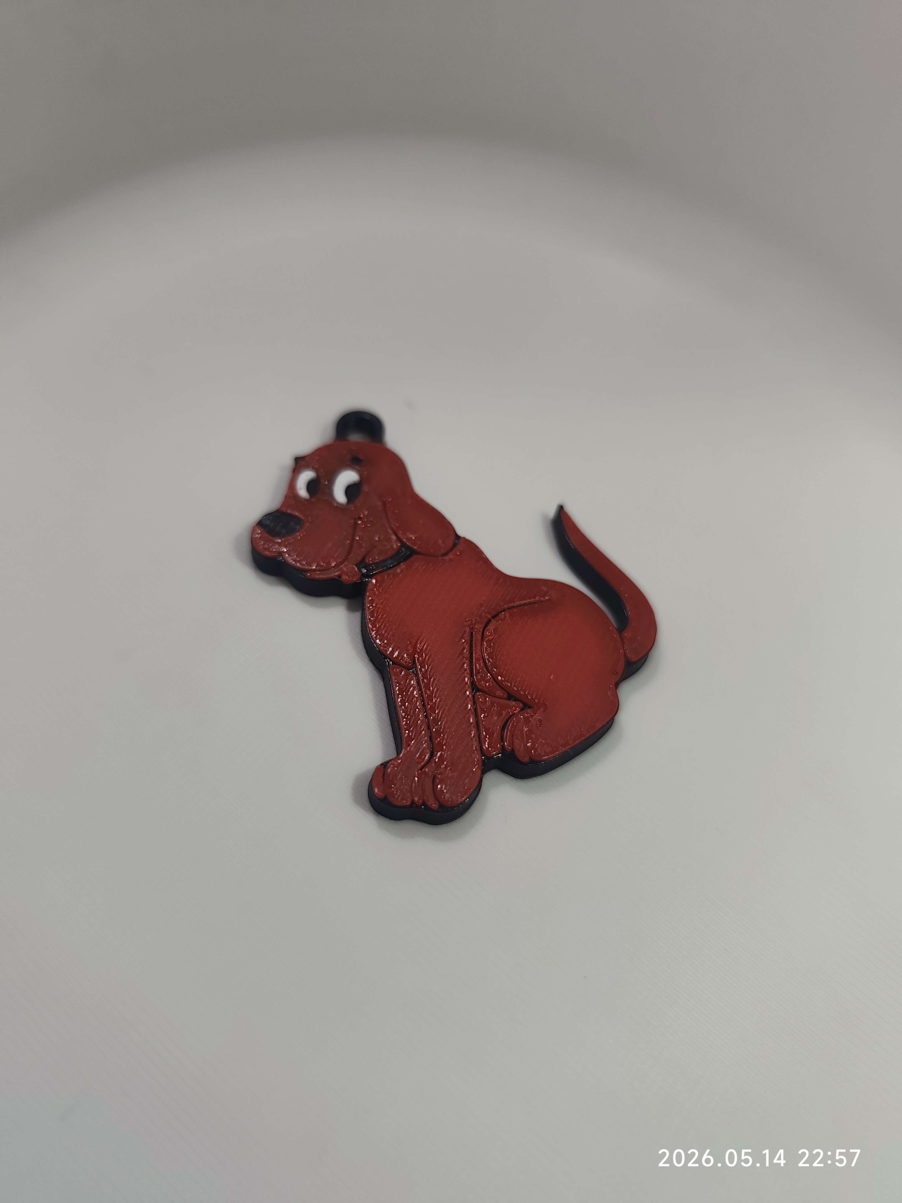 Cliford the big red dog keychain