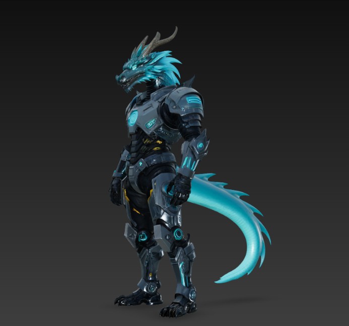 Miniatura 3 do modelo 3D space dragon