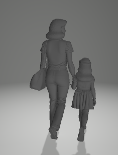 Young woman and girl