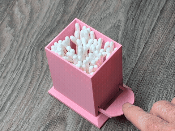 Pop Up Cotton Swab Holder