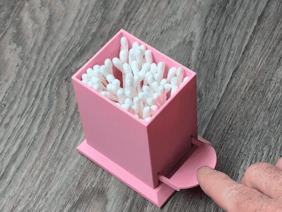 Pop Up Cotton Swab Holder