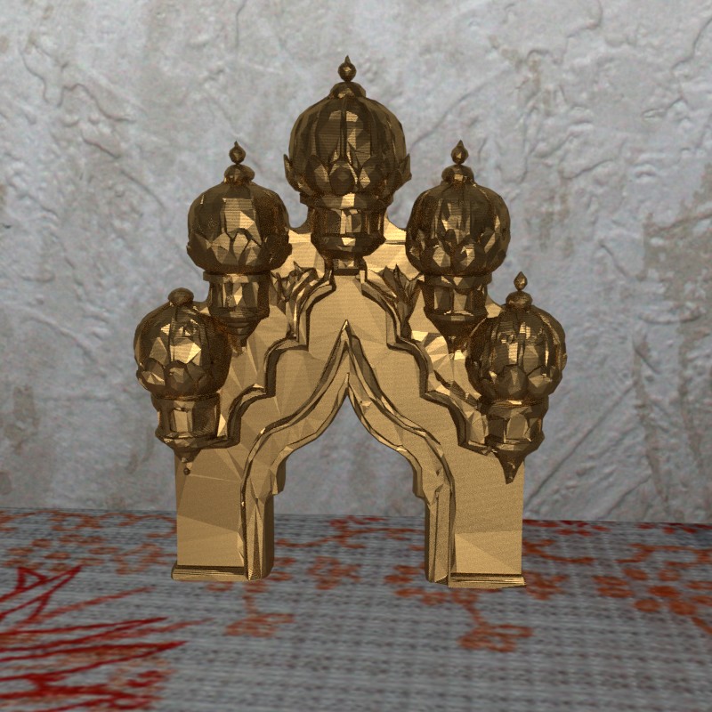 indish oriental archway NOsupport FDMready