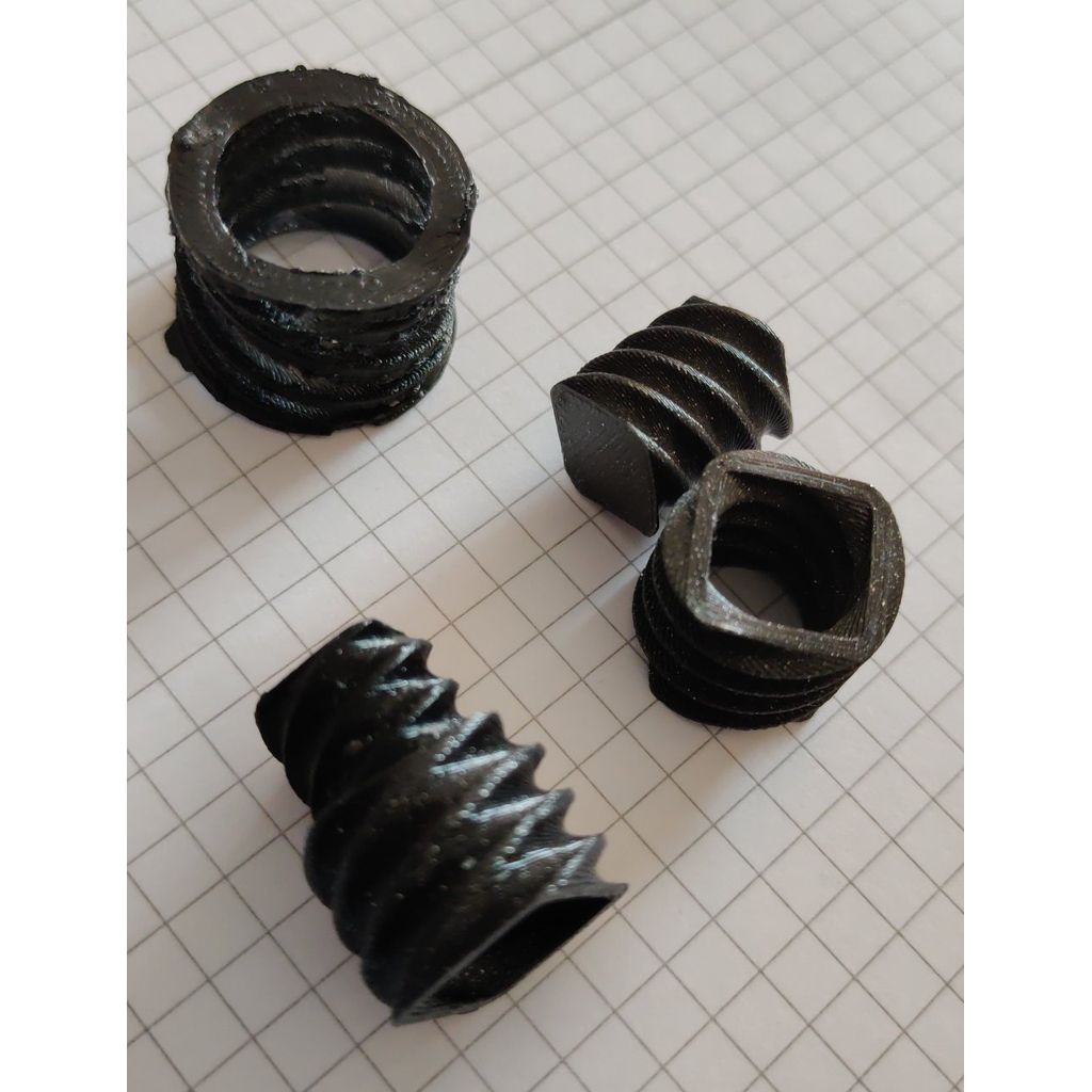 OpenSCAD - screw and spring experiments (customizable)