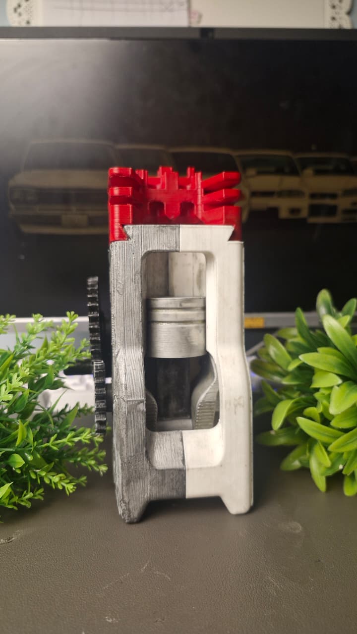 Miniatura 3 do modelo 3D Single-cylinder engine simulator