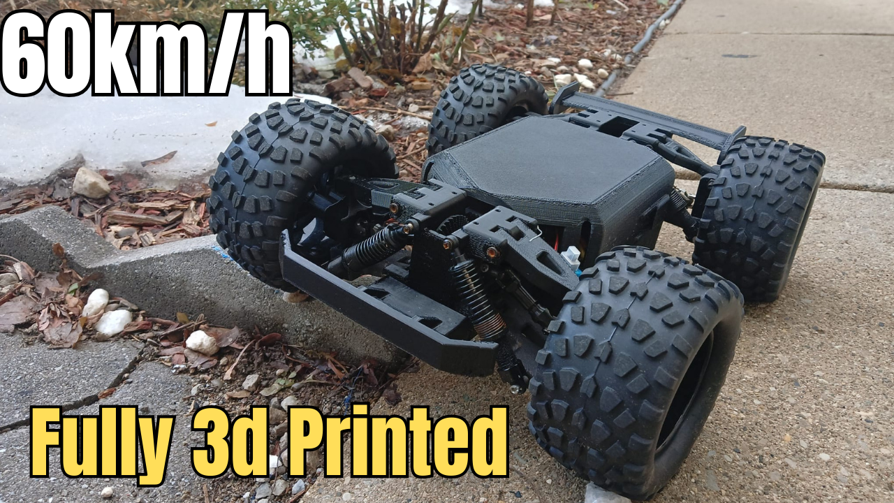 4WD 60km/h 3d Printed RC Car
