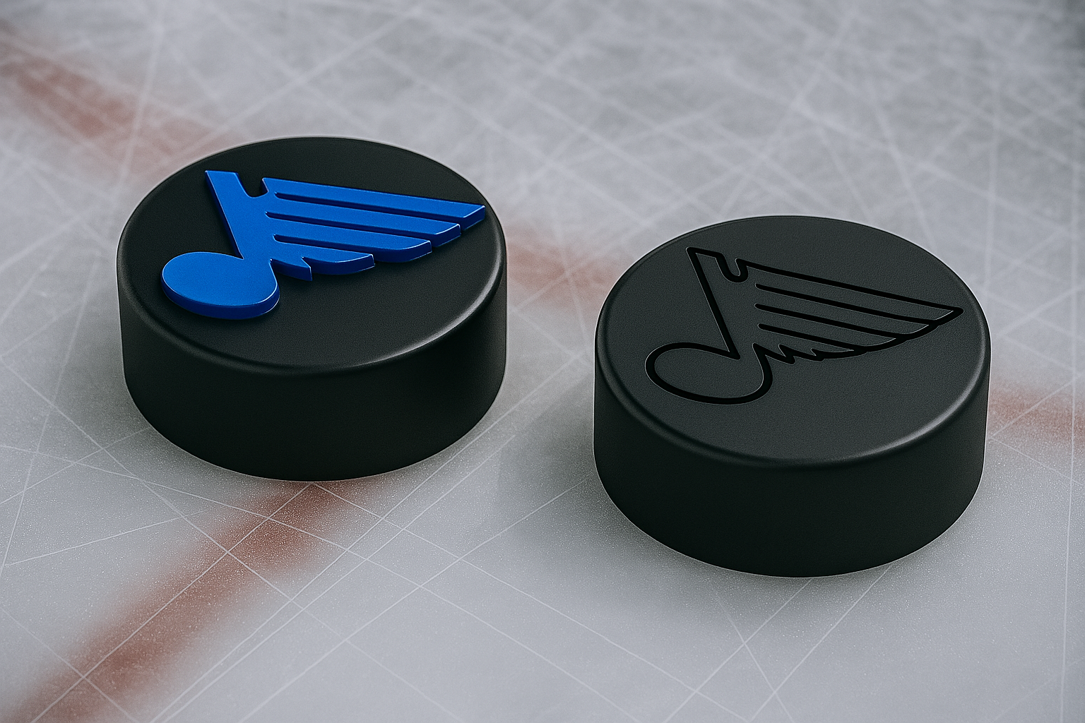 St. Louis Blues NHL Hockey Puck Logo
