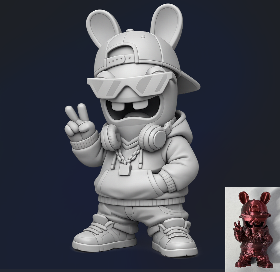 Chibi Urban Rabbids 3D model by Ninomalbinho