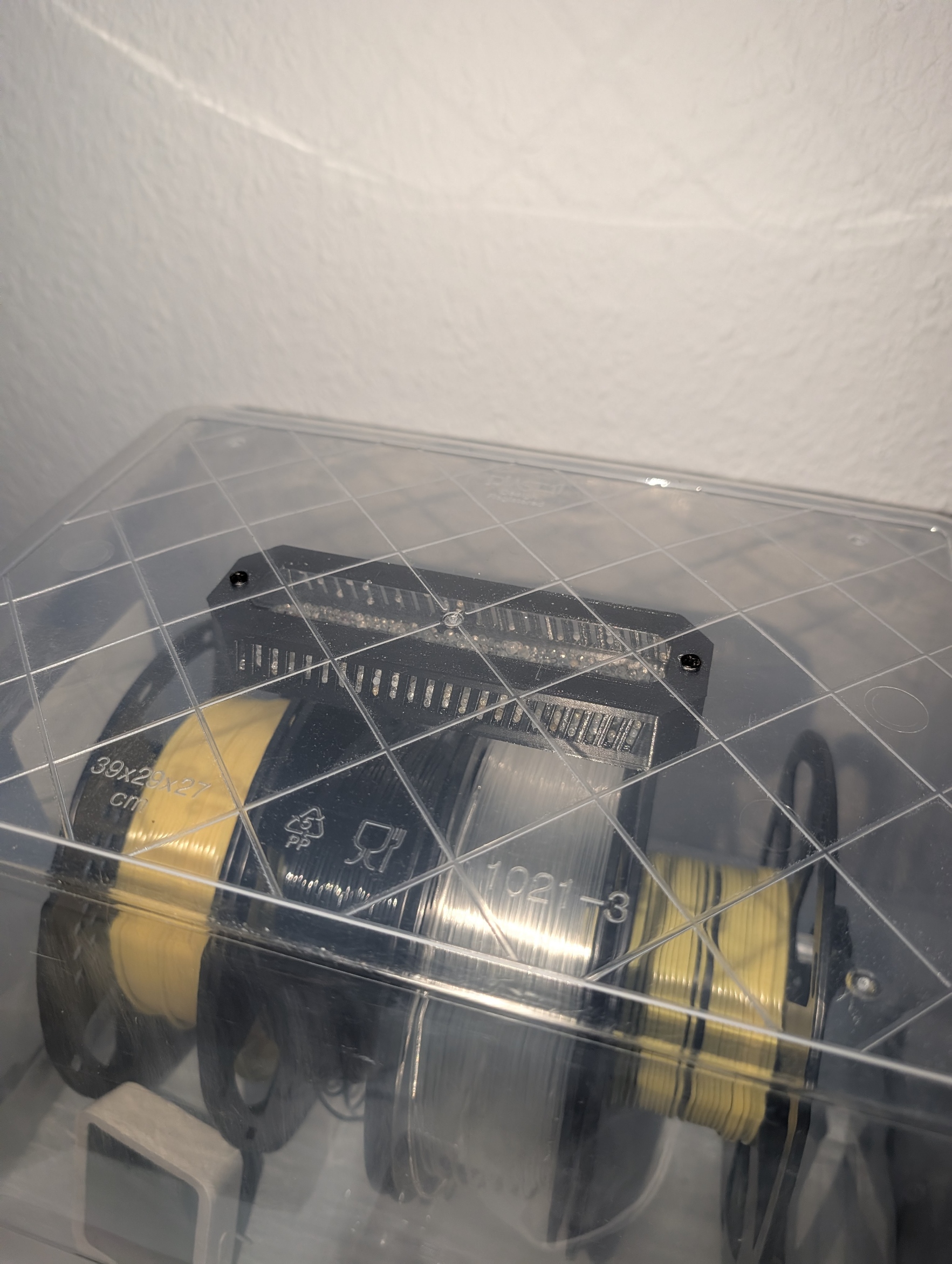 Silicagel container for filament drybox (screw version)