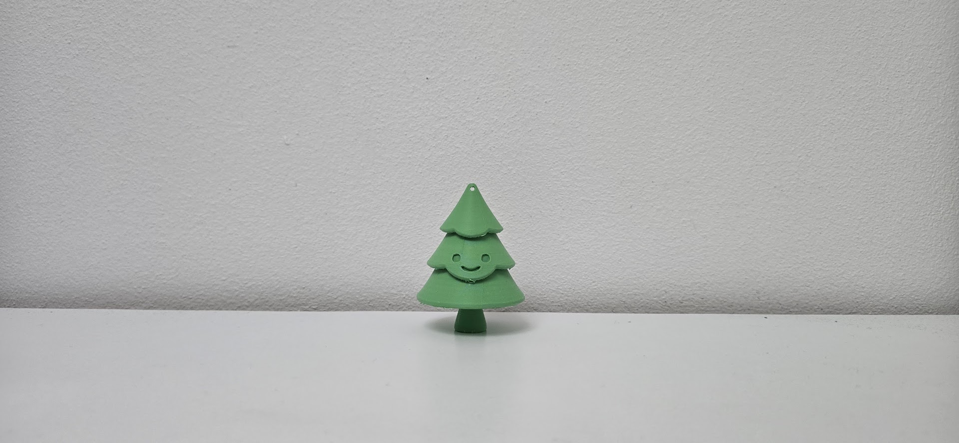 Cute Smiling Christmas Tree Ornament
