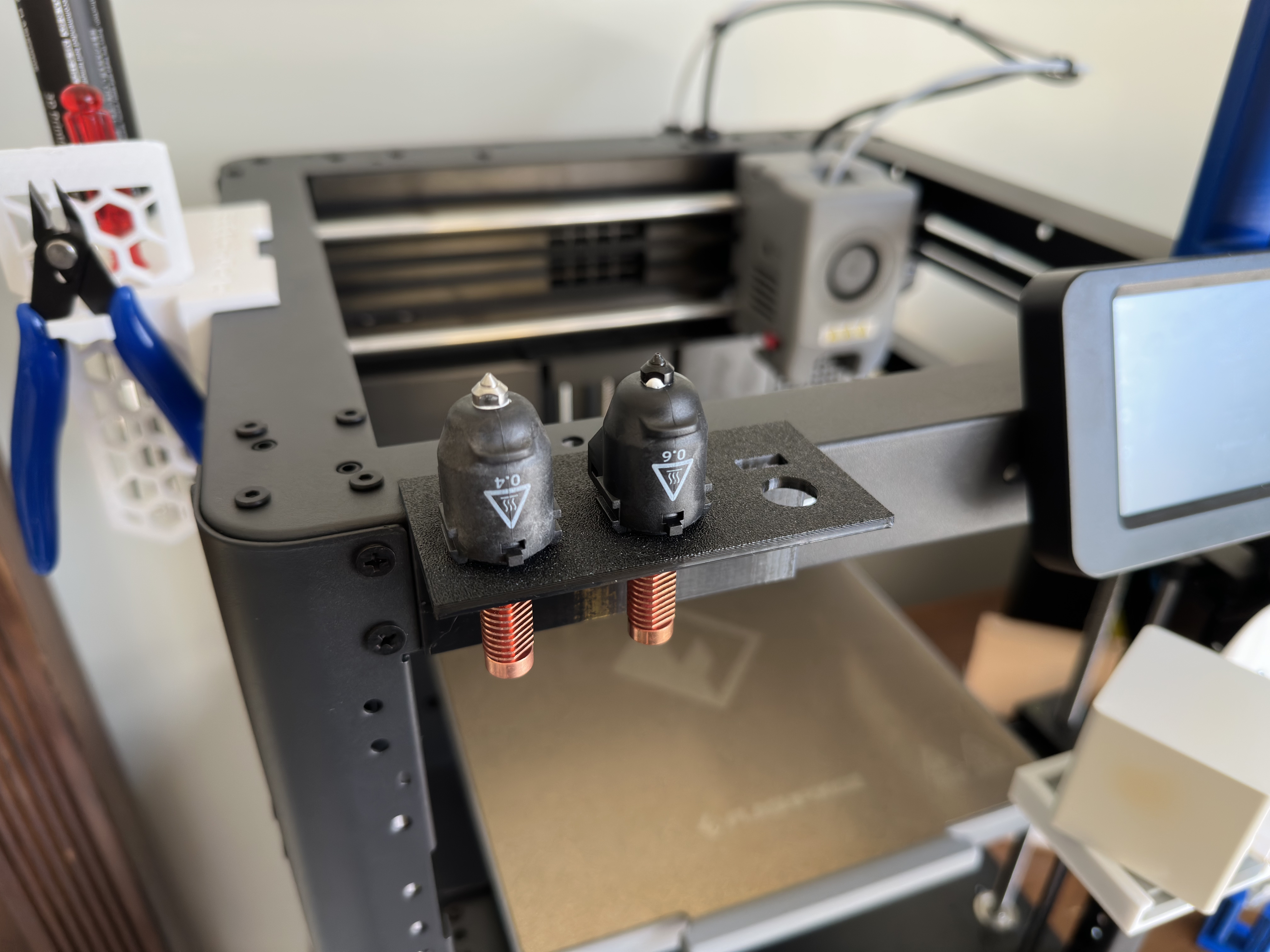 Nozzle Holder (Multiple Sizes, Multiple Mount Points) for Flashforge Adventurer 5M (AD5M)