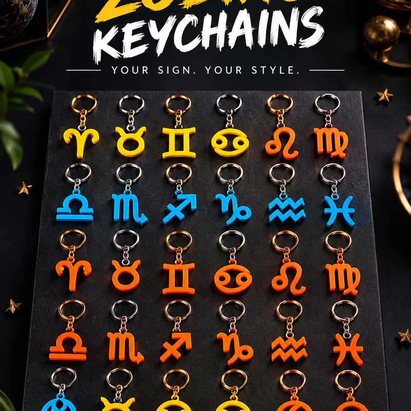 Zodiac Keychain by Atlas Kudret | Download free STL model | Printables.com