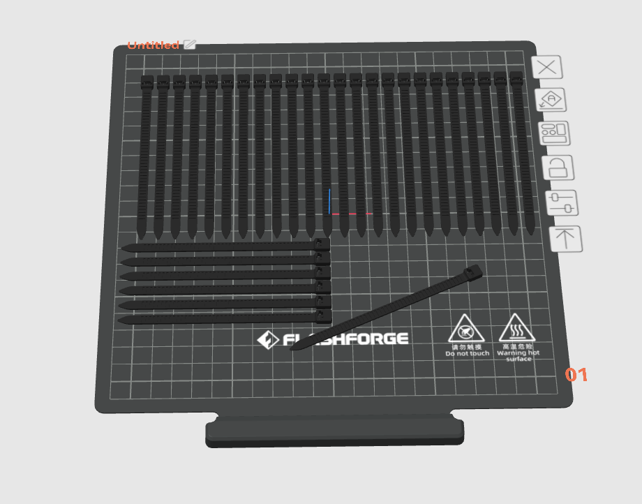 26 100mm zipties adventurer 5m fit