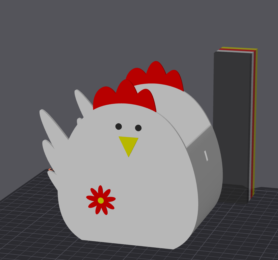 Miniatura 4 do modelo 3D Easter Chicken Basket