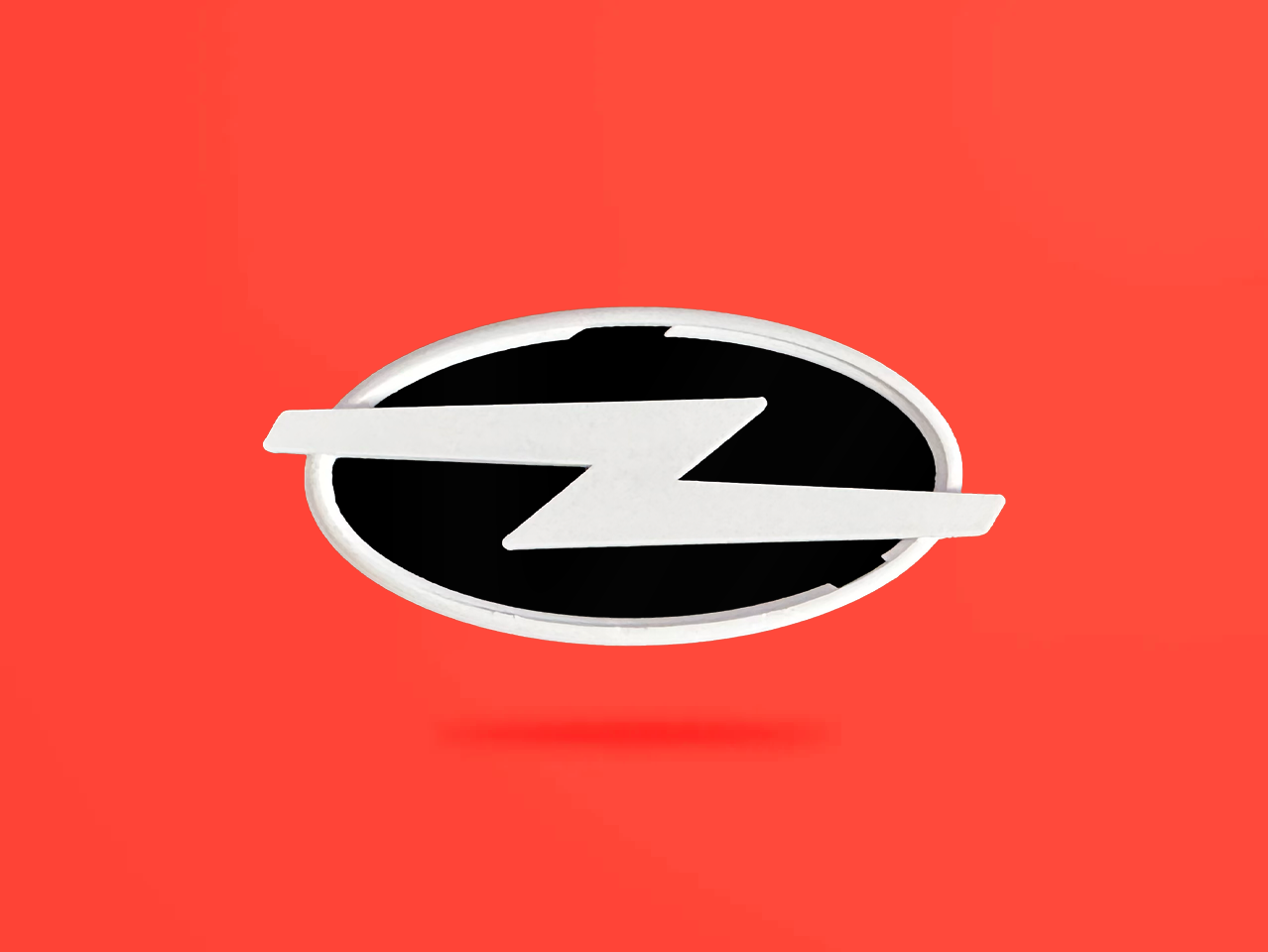 Opel inspired Bolt Badge / Emblem for KIA