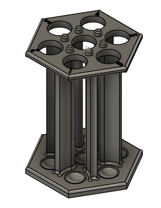 Hexagonal Test Tube Rack - 20mm