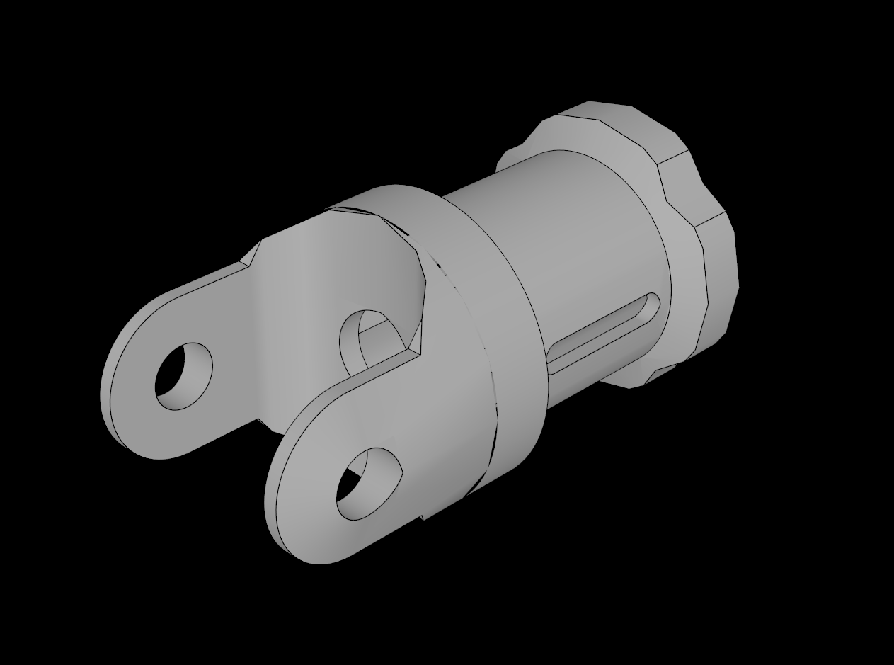 Lego Compatible (62520.dat) Technic Universal Joint 3L End