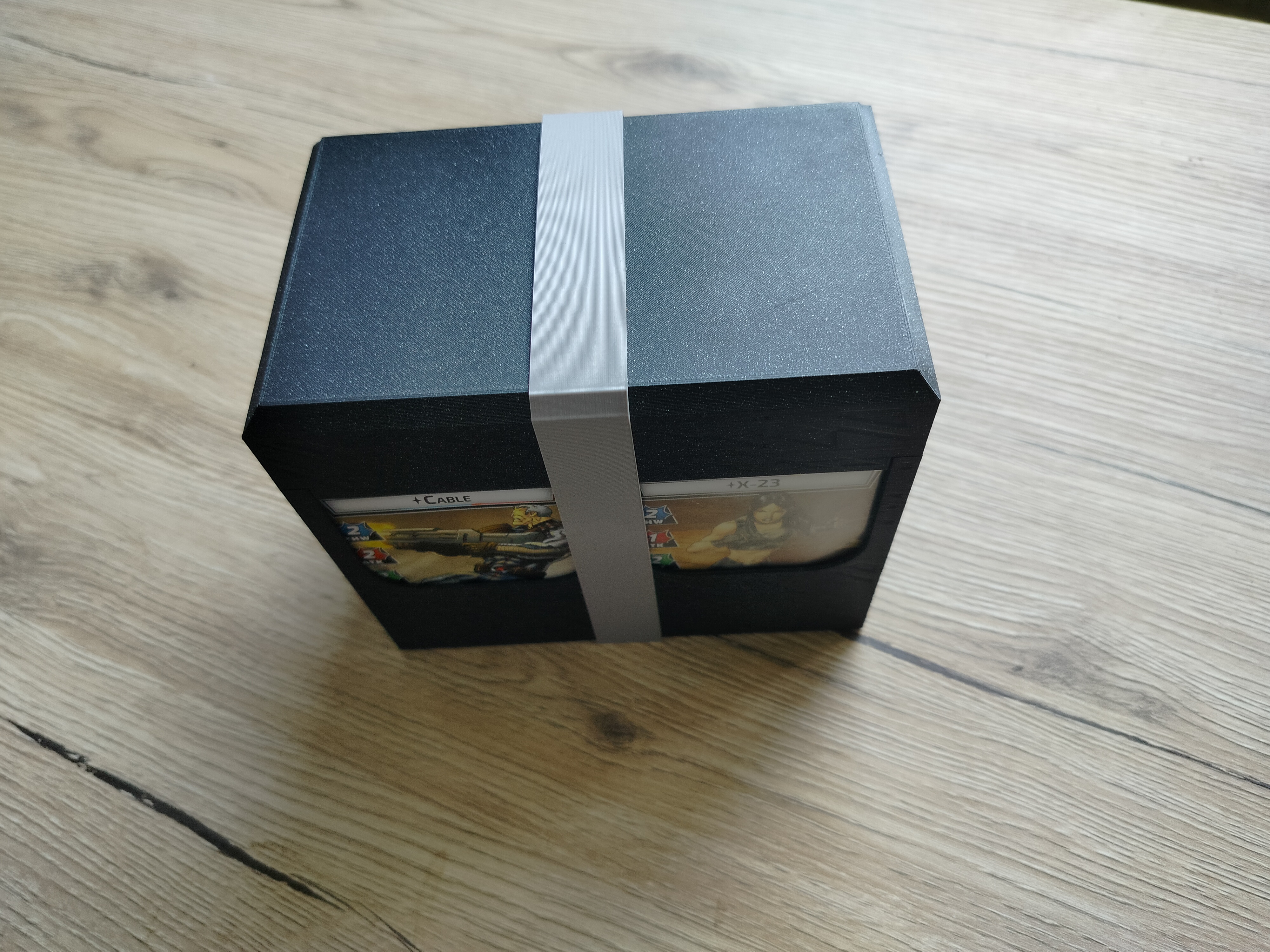 Tape for Marvel champions encounter storage token tray.