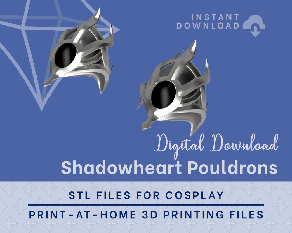 Shadowheart Pauldron Armour STL Files - Baldur's Gate 3 Cosplay Accessory